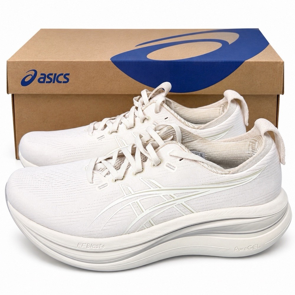 ASICS Gel-Nimbus 28 Soft Oat Cream 1011C145-251 Men's Size 10 4E Running Shoes